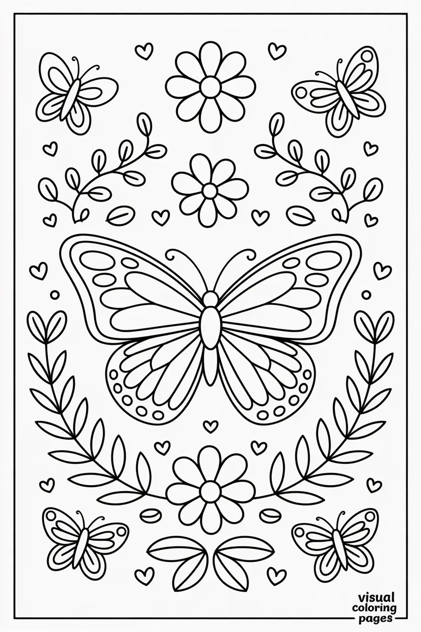 butterfly coloring pages