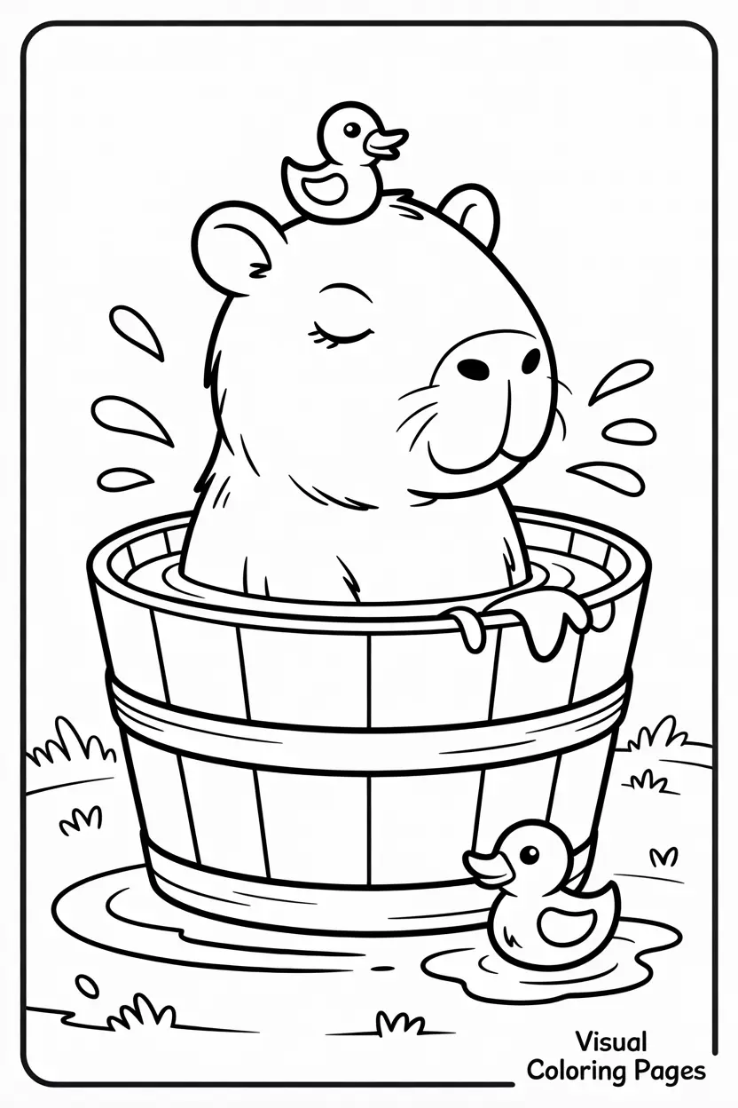 capybara coloring pages