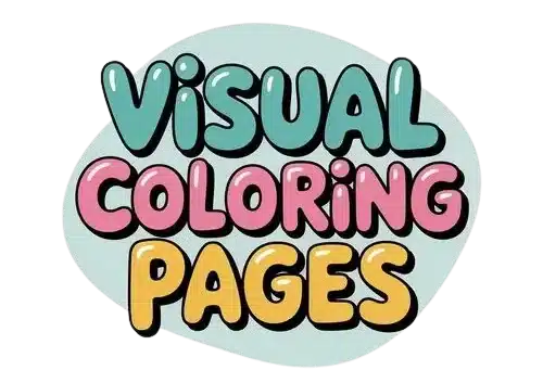 visual coloring pages logo