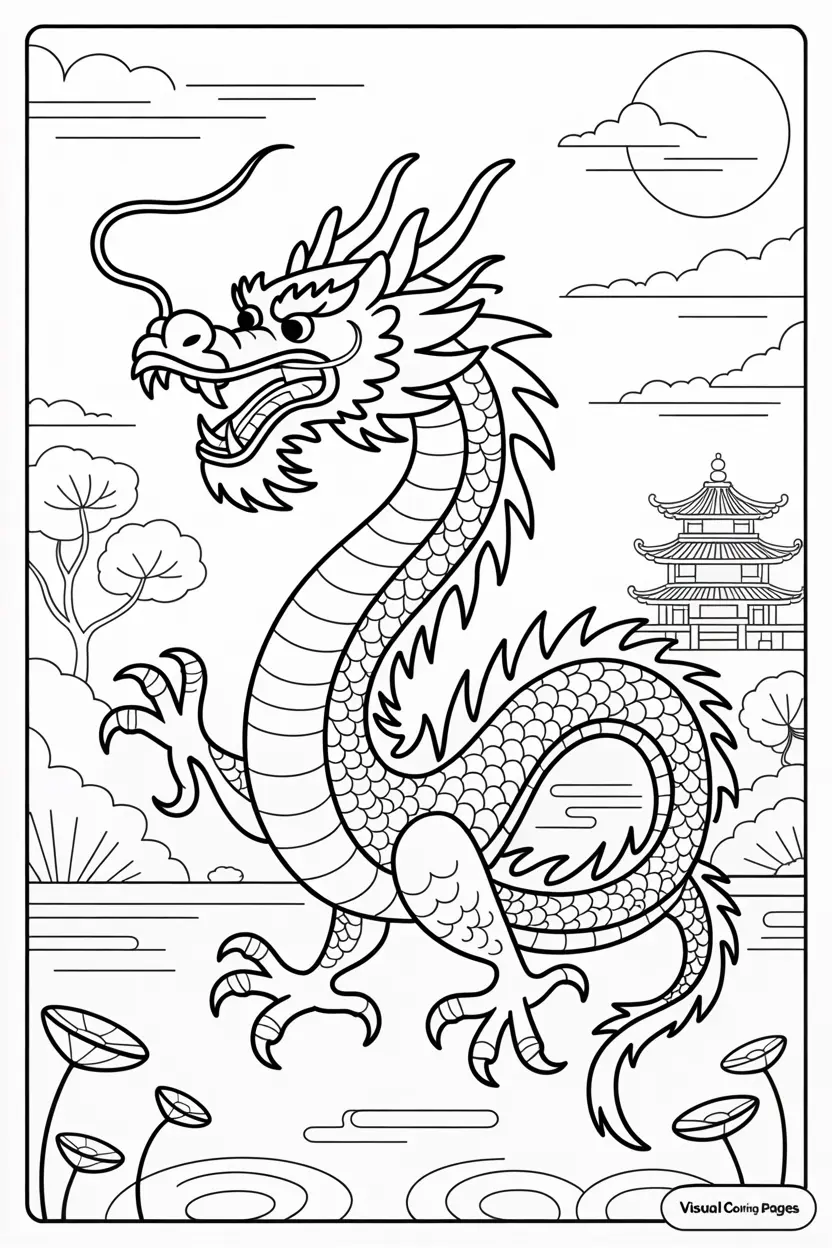 dragon coloring pages