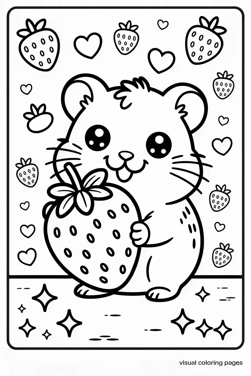 hamster coloring pages