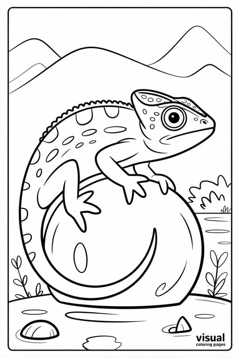 iguana coloring pages