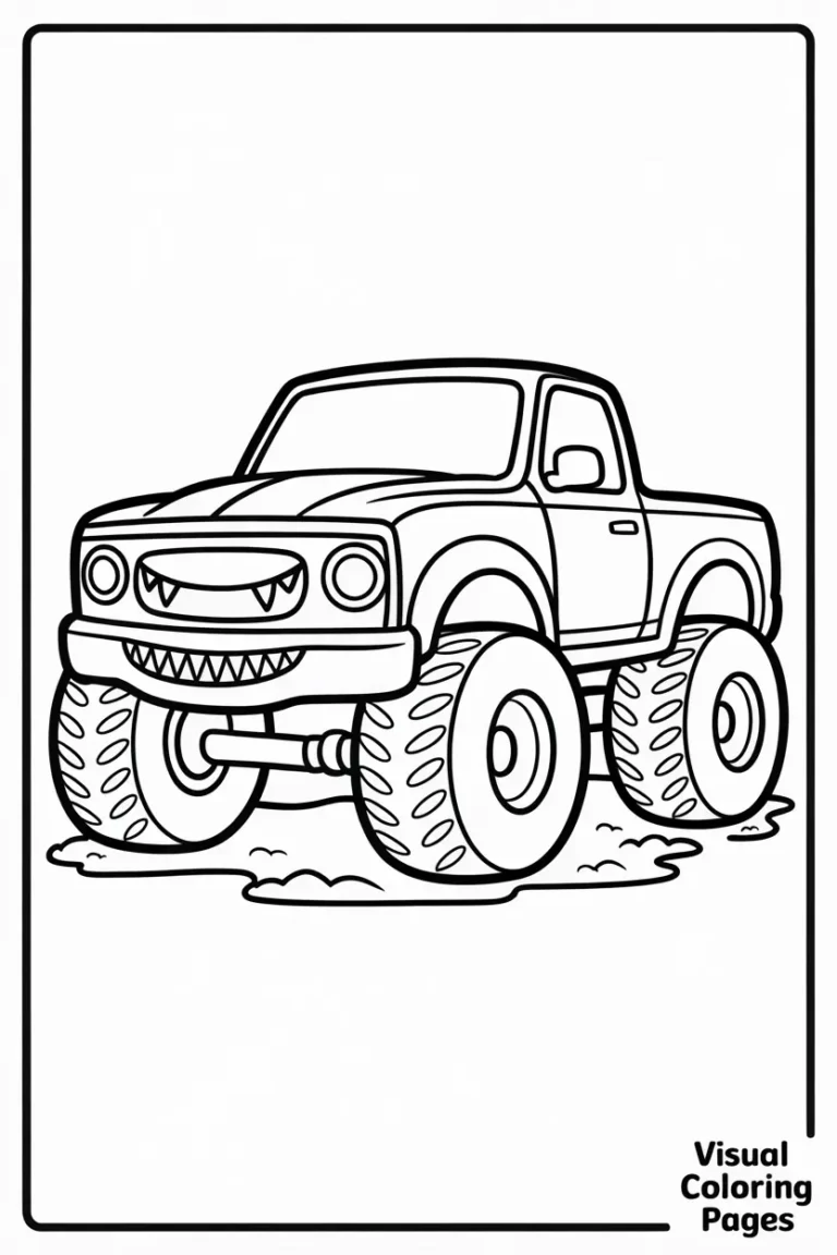 monster truck coloring pages snake monster truck