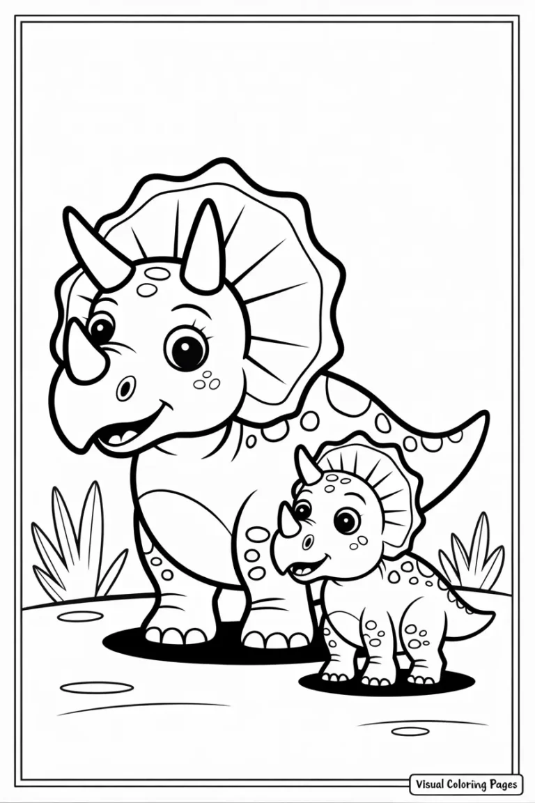 triceratops coloring pages