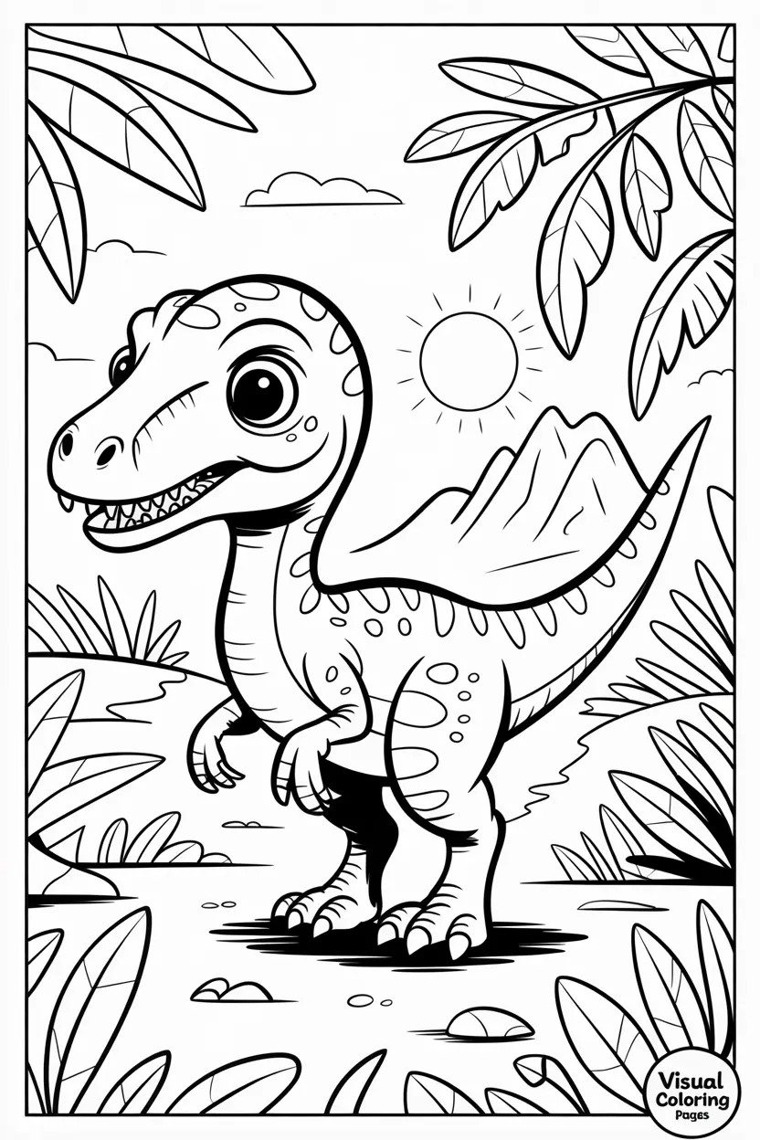 velociraptor coloring pages dino