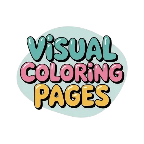 visual coloring pages logo