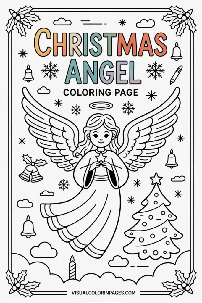 Christmas Angel coloring pages