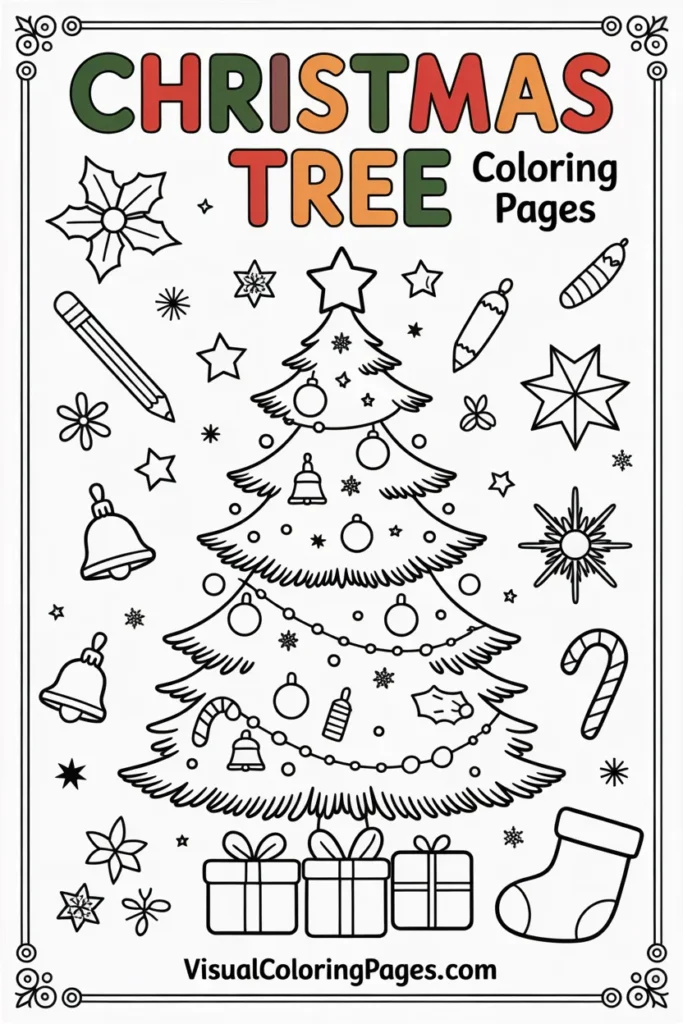 Christmas Tree Coloring Pages