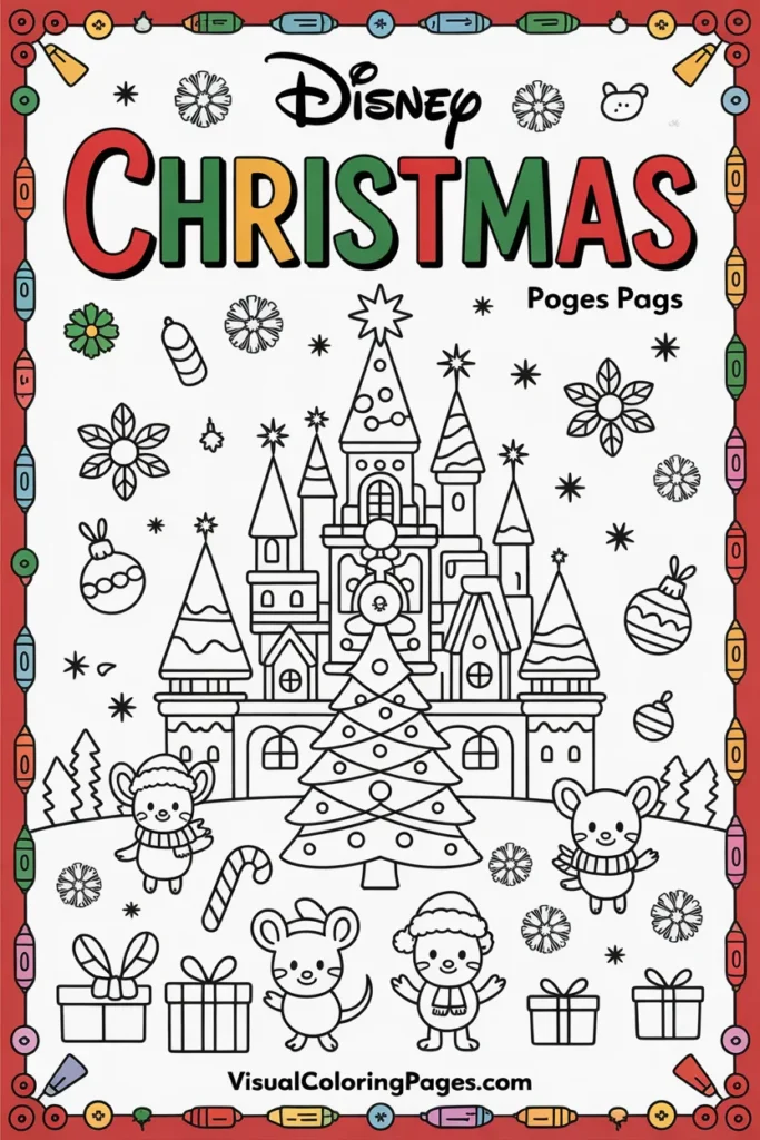 Disney Christmas coloring pages
