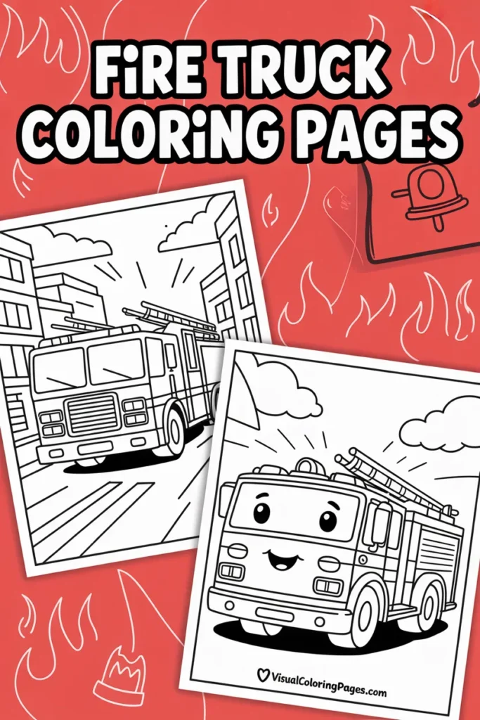 Fire Truck Coloring Pages