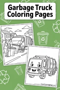 Garbage Truck Coloring Pages