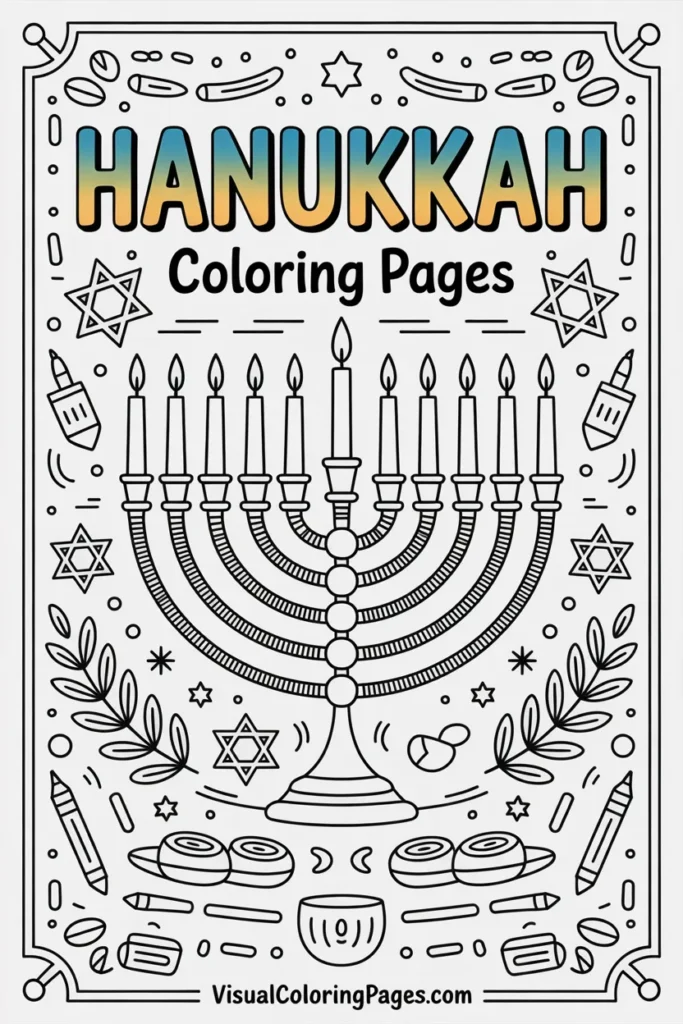 Hanukkah coloring pages
