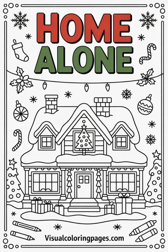 Home Alone coloring pages