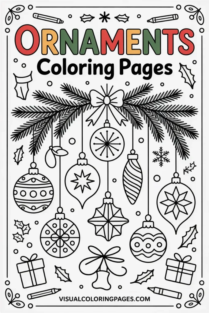 Ornaments coloring pages