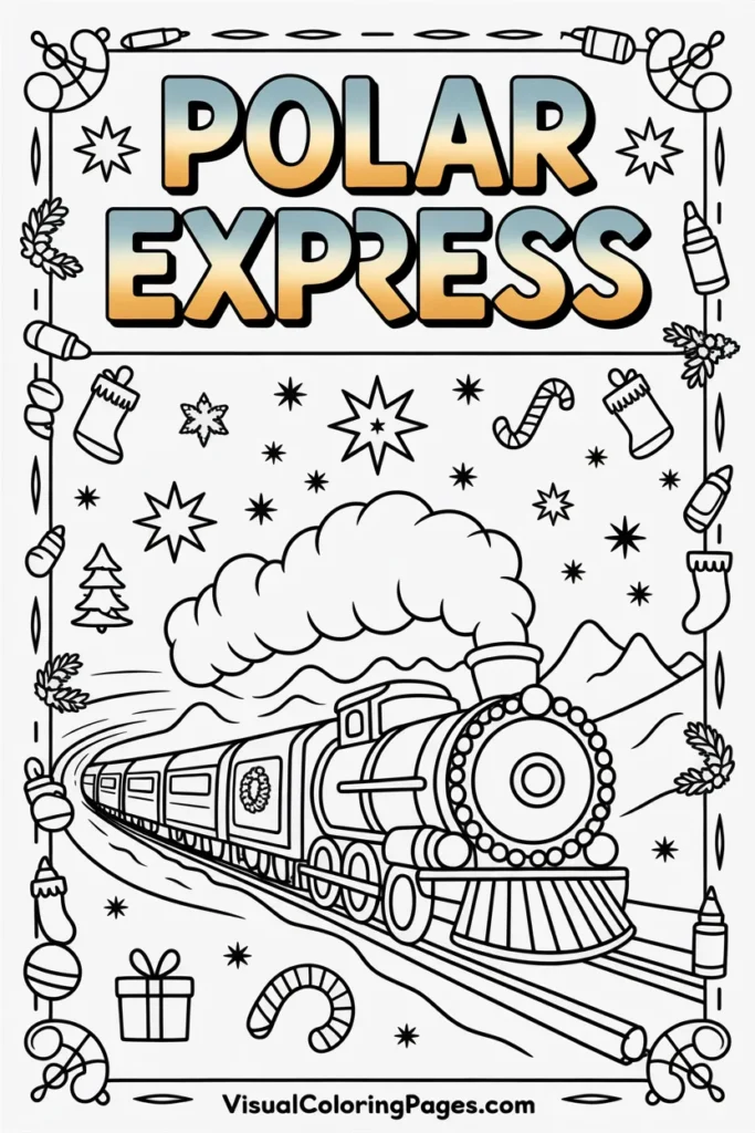 Polar Express coloring pages