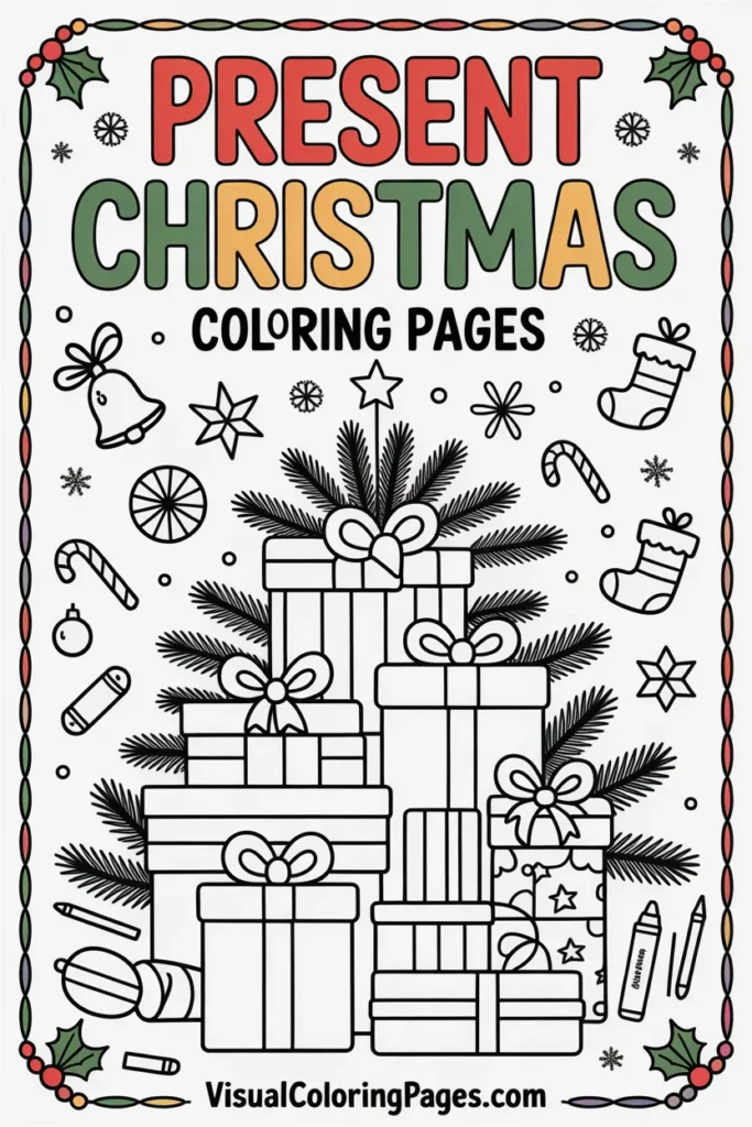 Present Christmas Coloring Pages