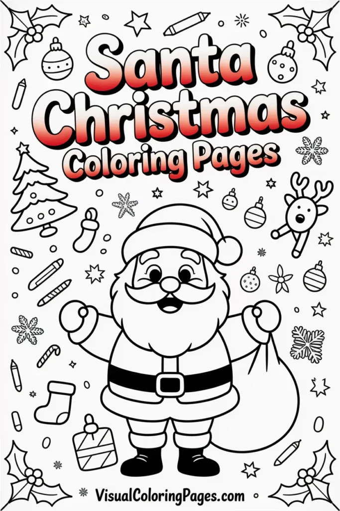 Santa Christmas Coloring Pages