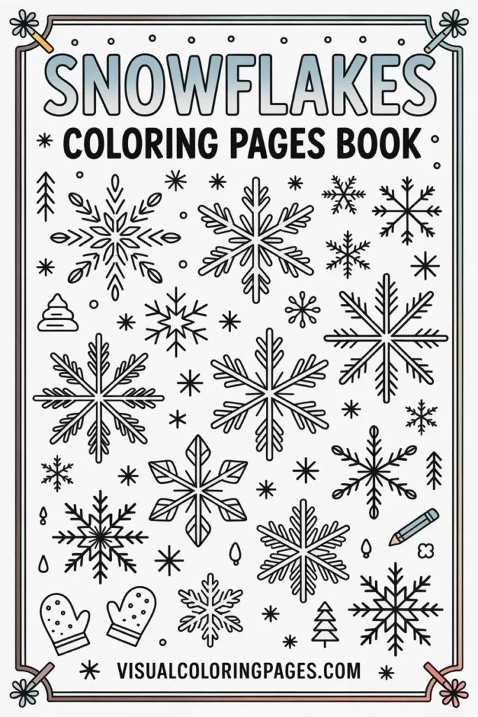 Snowflakes coloring pages