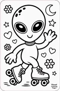 alien coloring pages