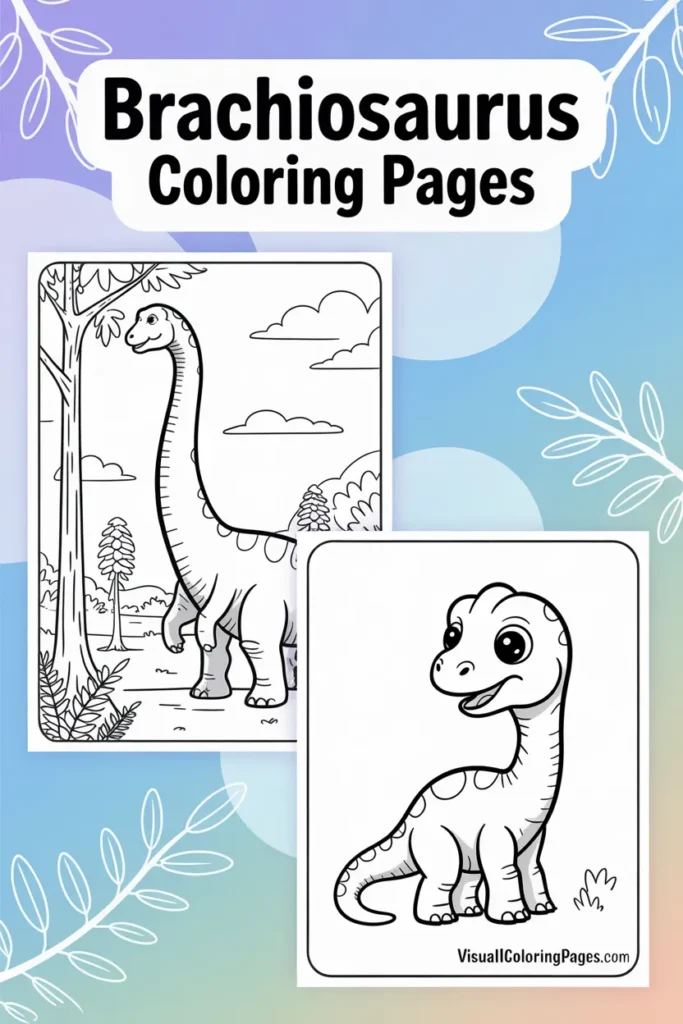 brachiosaurus coloring pages