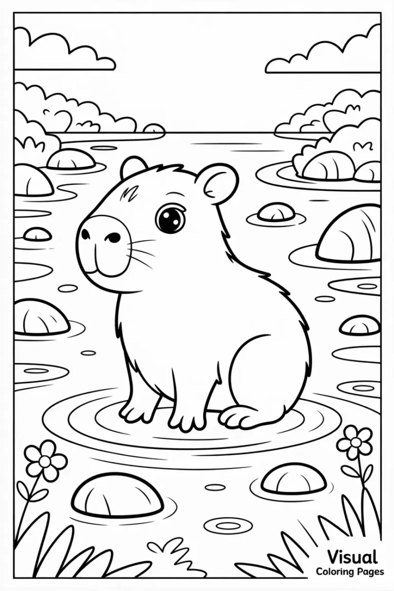 capybara coloring pages