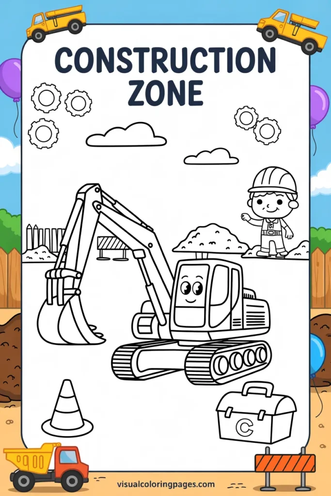 construction coloring pages