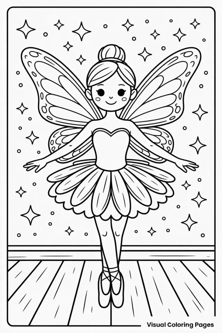 fairy coloring pages ballerina fairy