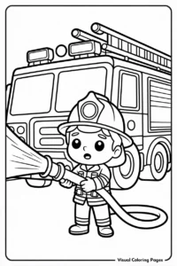 Fire truck coloring pages
