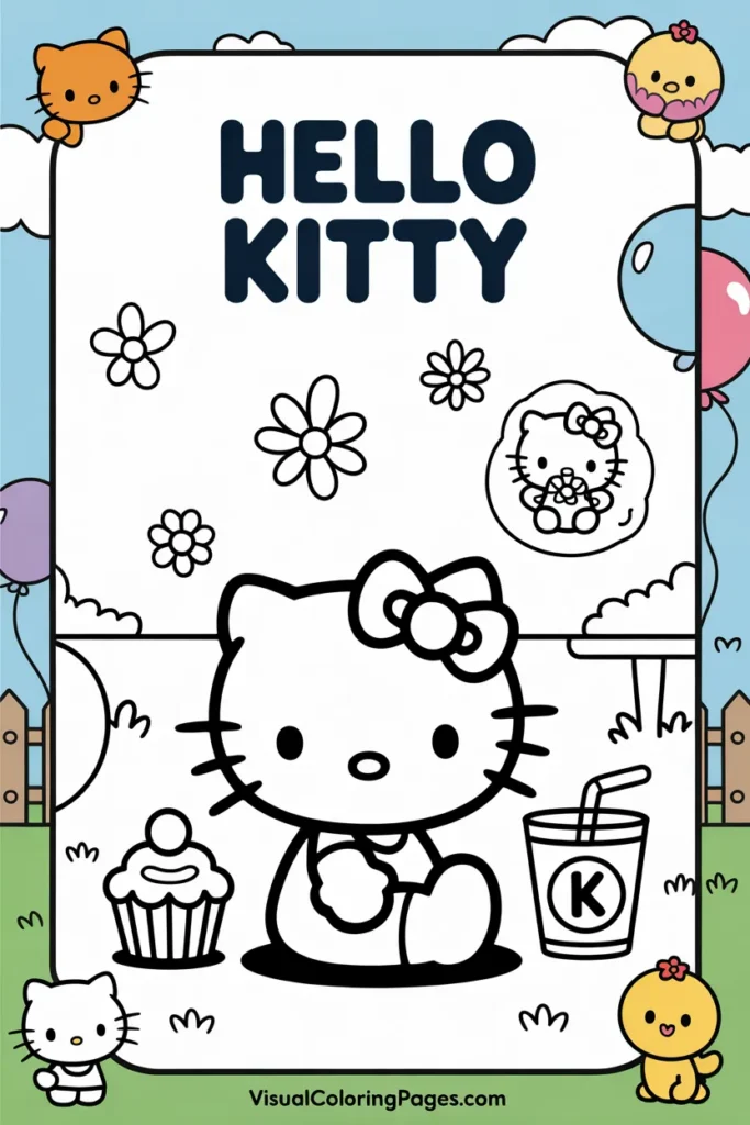 hello kitty coloring pages