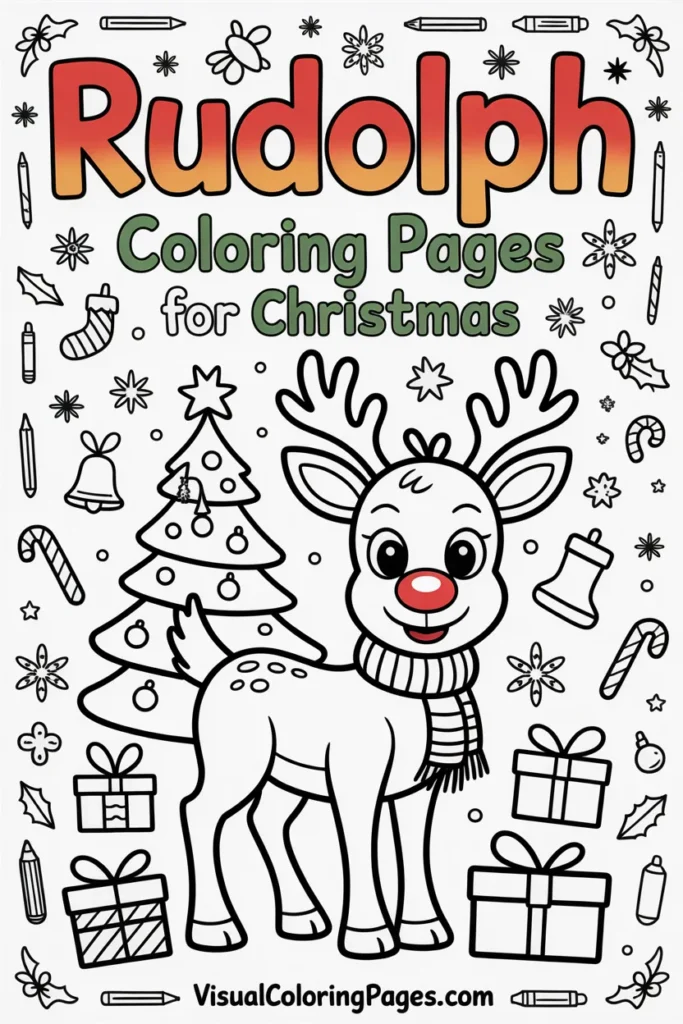rudolph coloring pages