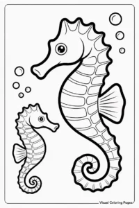 Sea creatures coloring pages