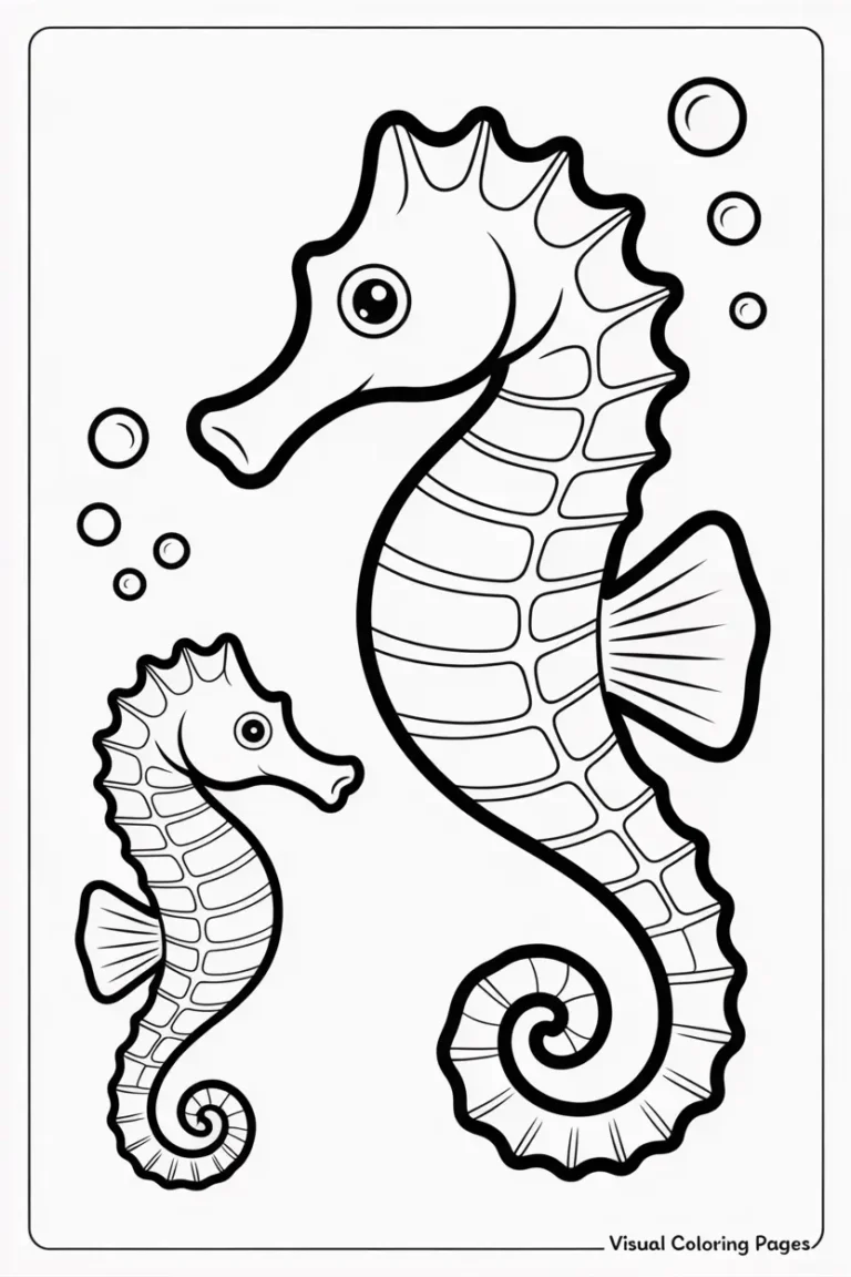Sea creatures coloring pages