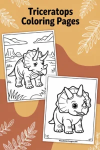 triceratops coloring pages