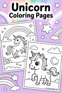 unicorn coloring pages