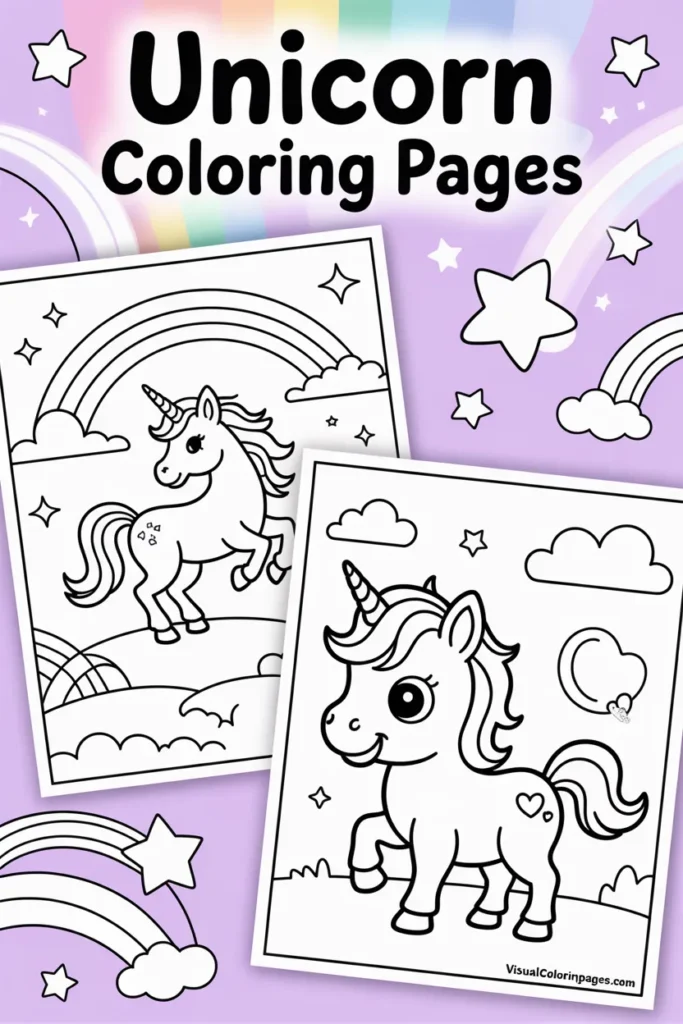 unicorn coloring pages