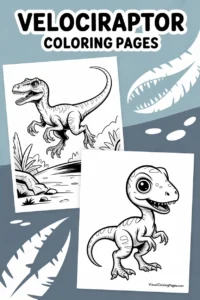 velociraptor coloring pages