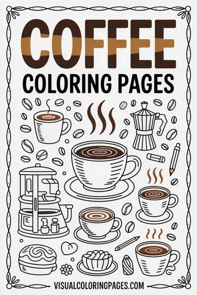 Coffee Coloring Pages