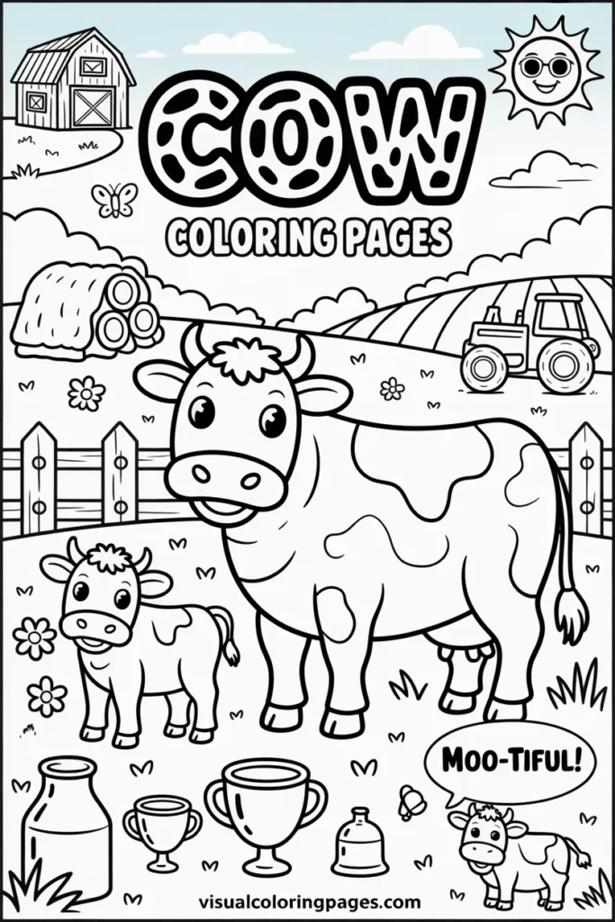 Cow Coloring Pages