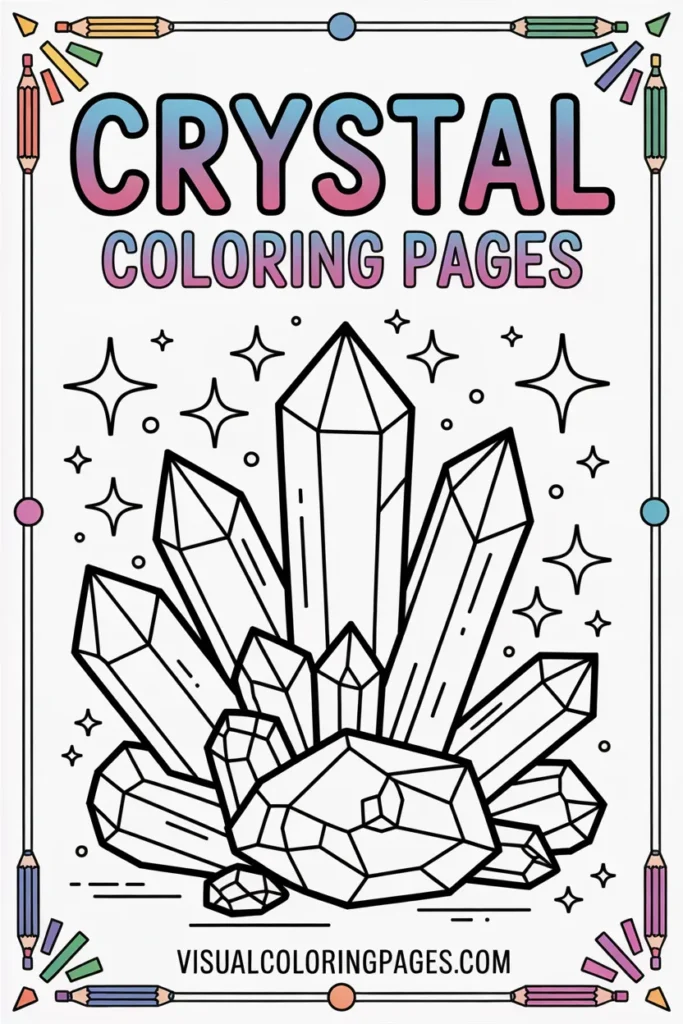 Crystal Coloring Pages