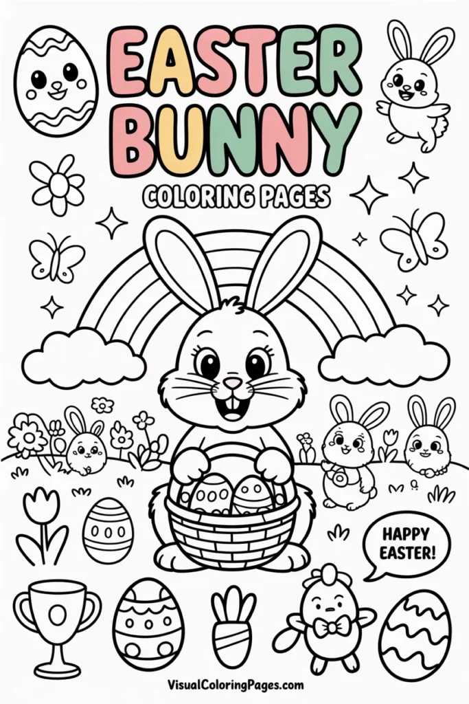 Easter Bunny Coloring Pages
