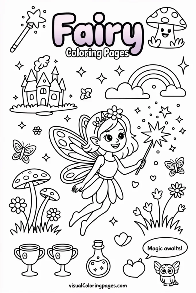 Fairy Coloring Pages