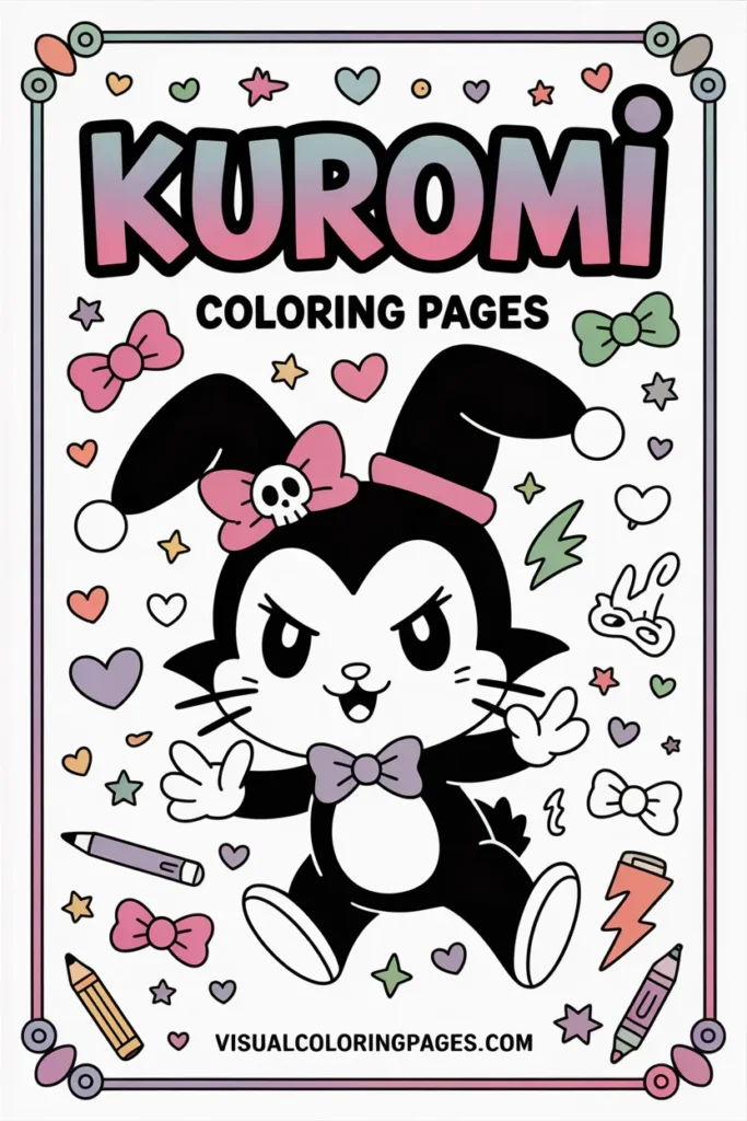 Kuromi Coloring Pages