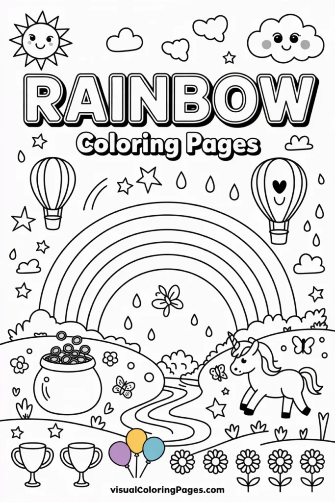 Rainbow Coloring Pages