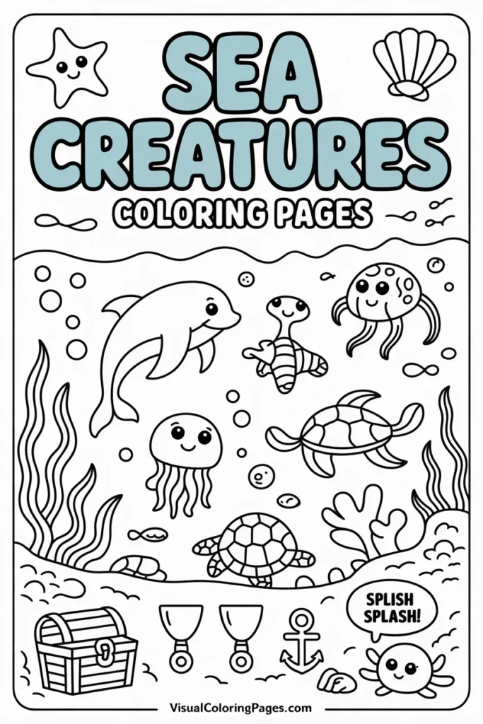 Sea Creatures Coloring Pages