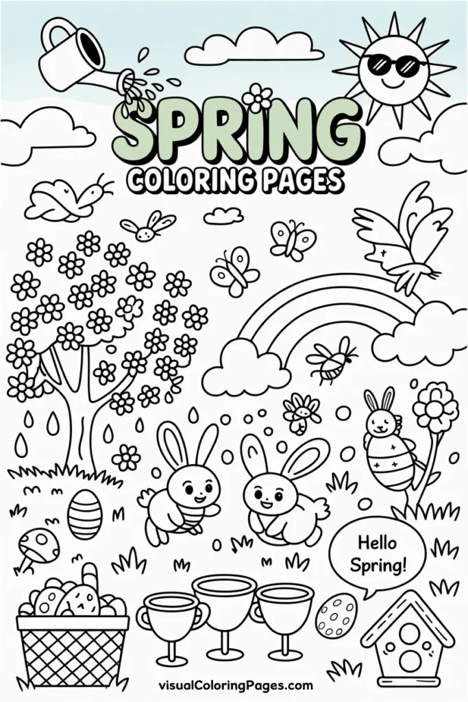 Spring Coloring Pages