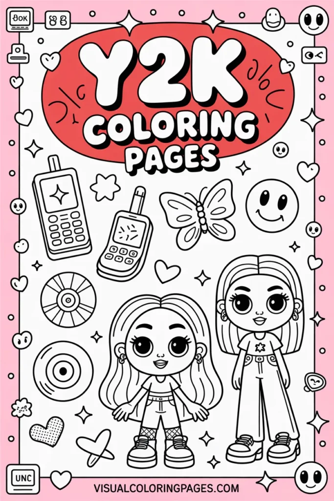Y2K Coloring Pages