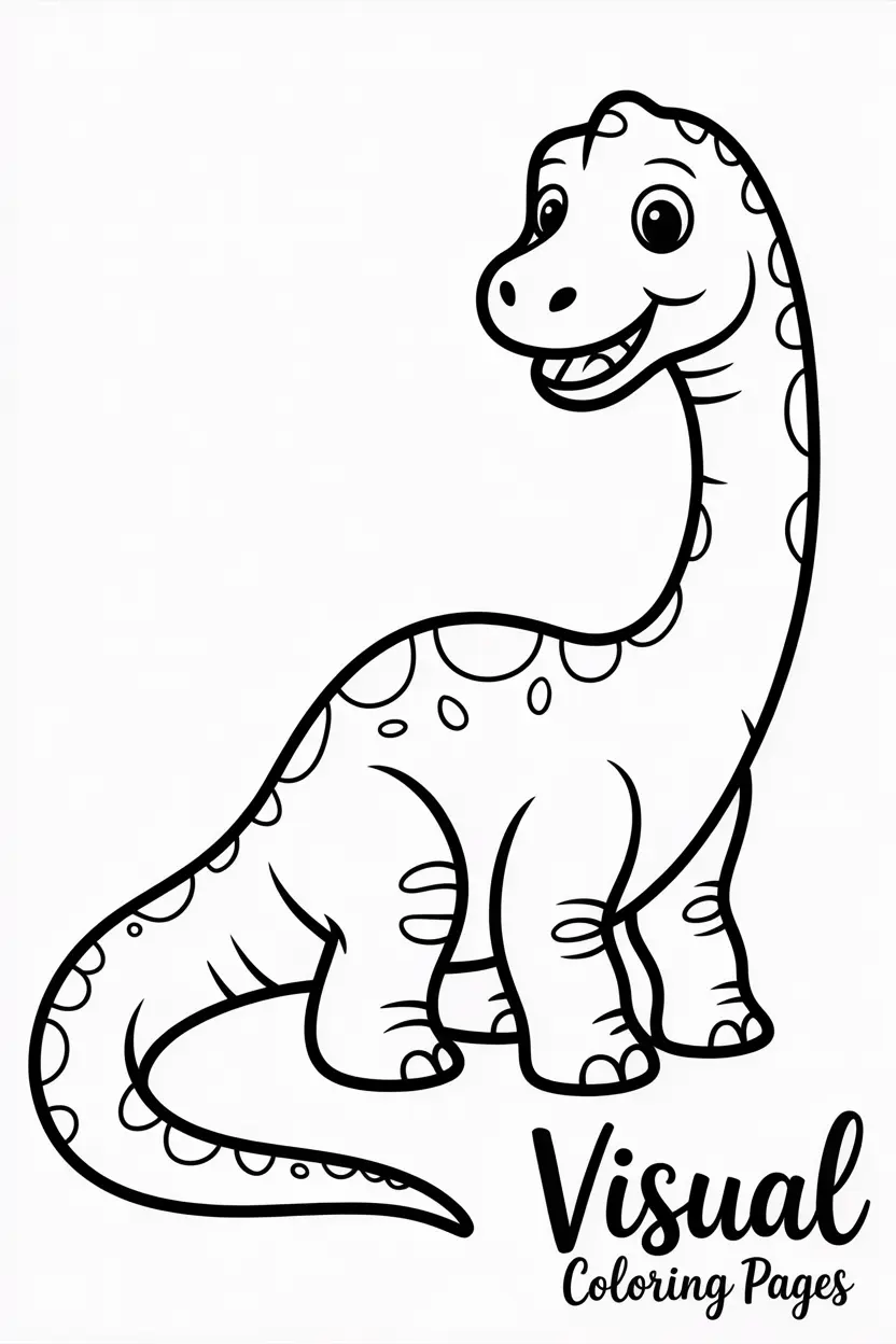 baby brachiosaurus smiling while sitting