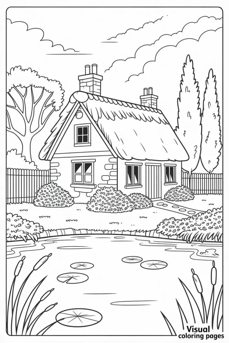 Cottagecore Coloring Pages