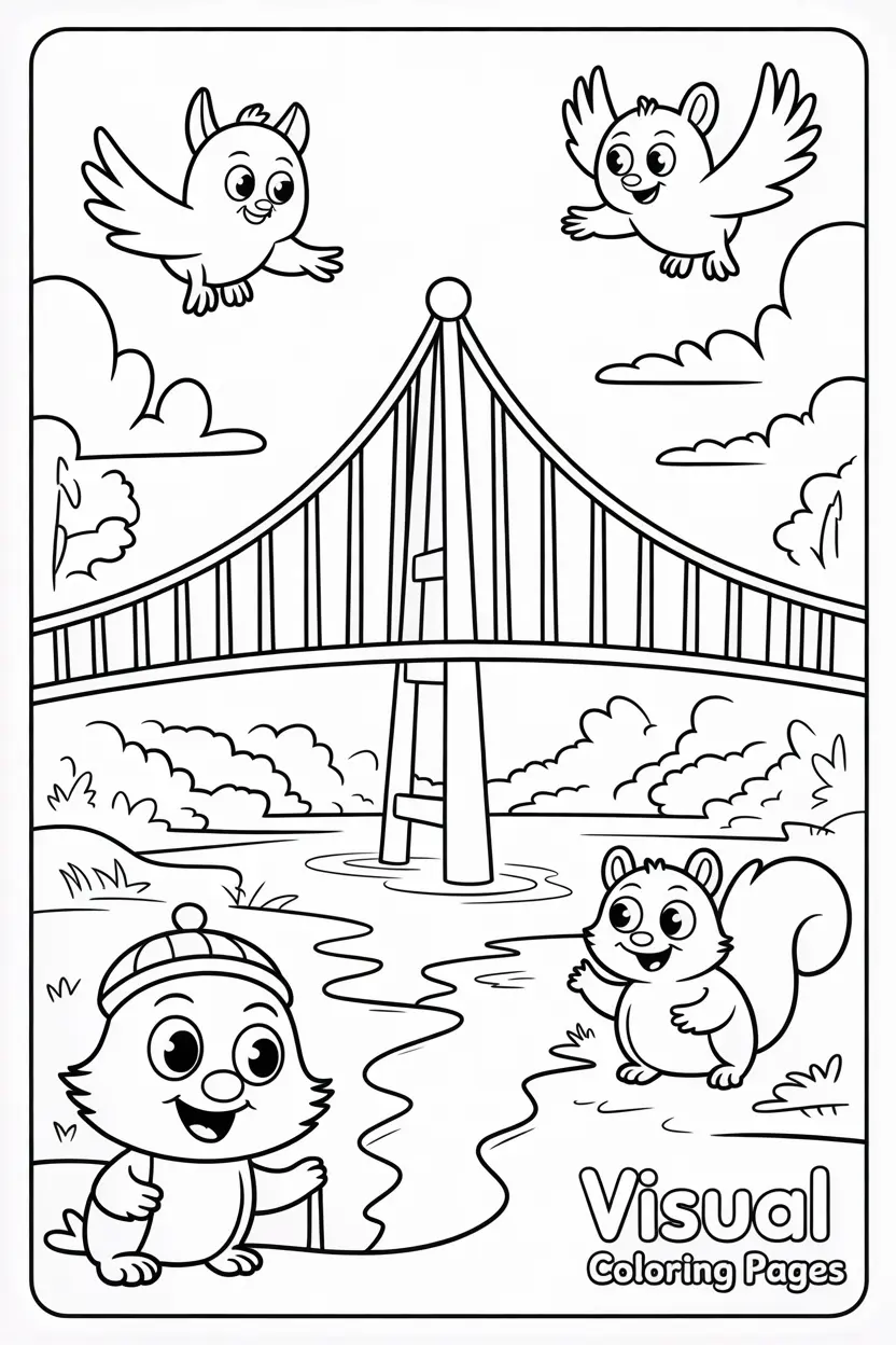 bridge under construction with animals 1