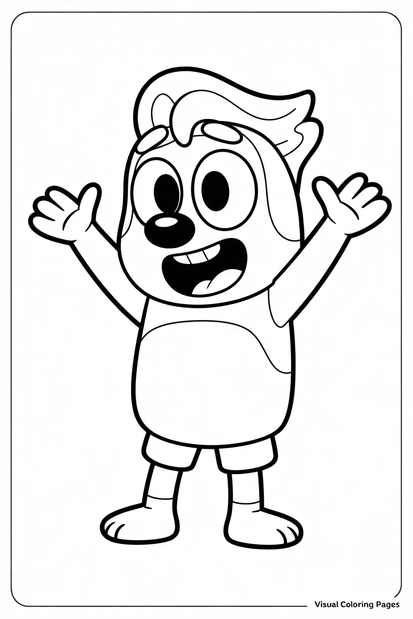 calypso cheering coloring page for preschoolers